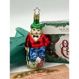 Golf Old World Christmas Ornament Blown German Glass Original Box